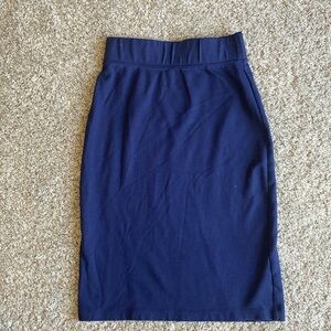 Downeast women’s navy blue pencil skirt XS